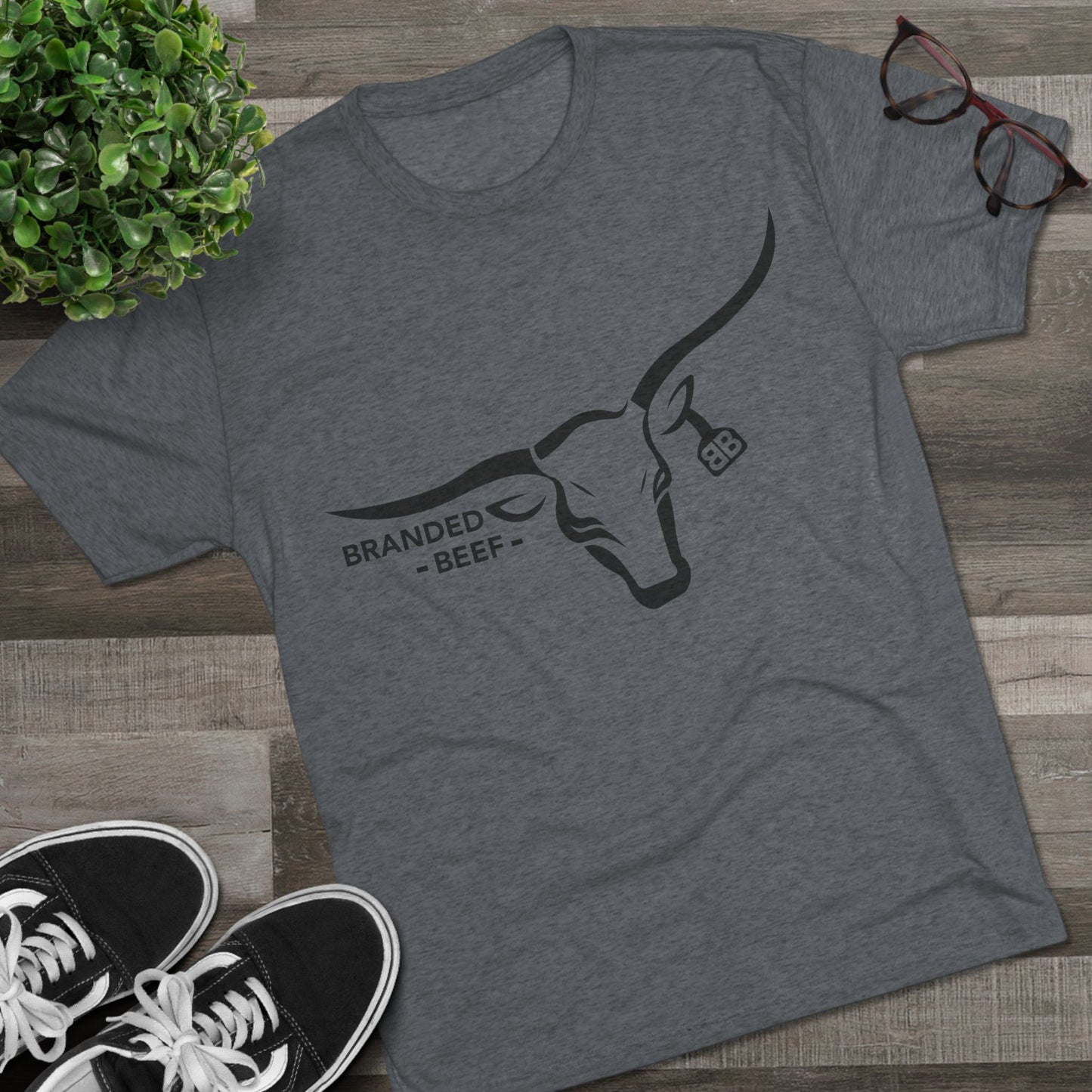Branded Beef Unisex Tri-Blend Crew Tee