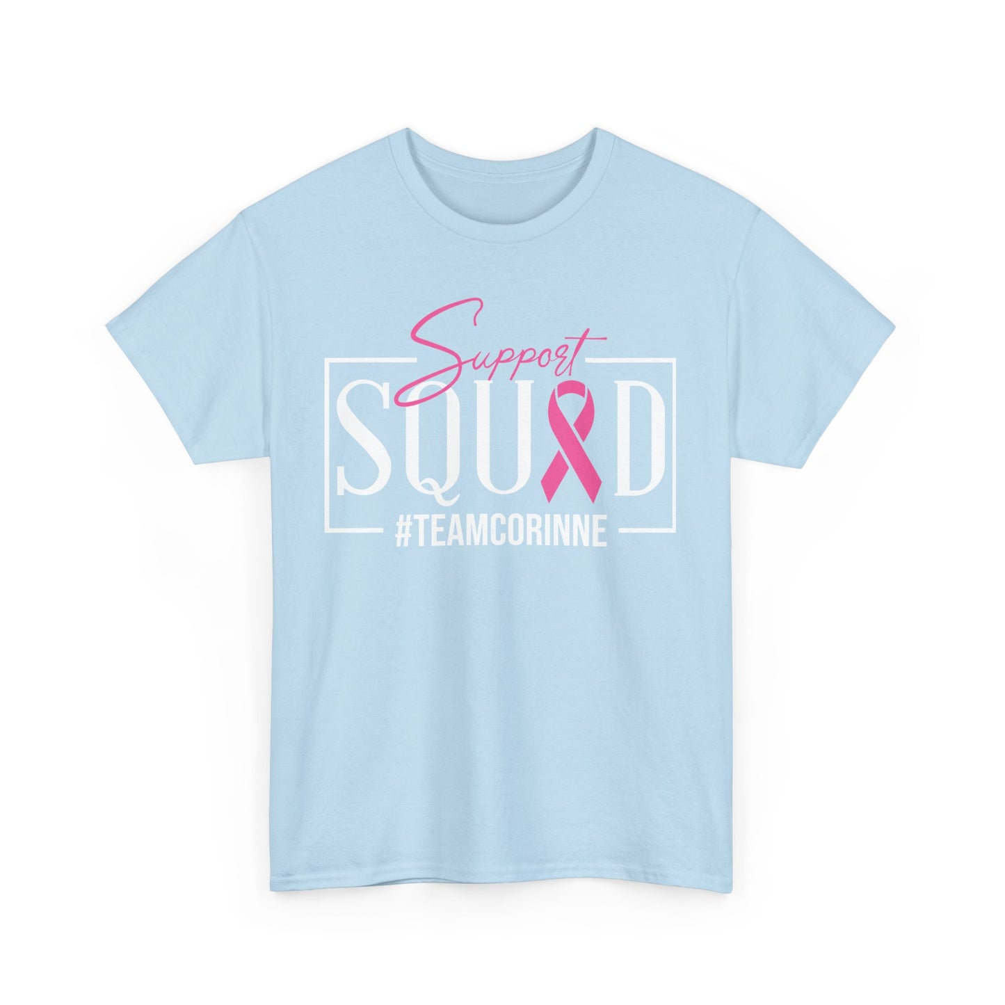 Support Squad Unisex T-Shirt, Breast Cancer Awareness Tee, Gift for Her, Casual Tee, Pink Ribbon Shirt