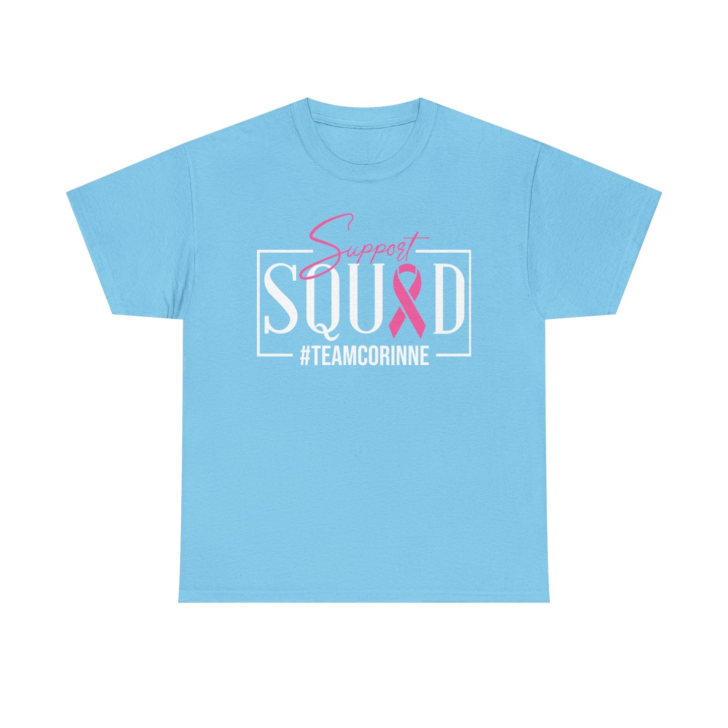 Support Squad Unisex T-Shirt, Breast Cancer Awareness Tee, Gift for Her, Casual Tee, Pink Ribbon Shirt