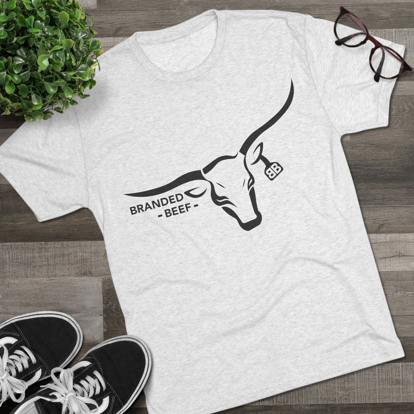 Branded Beef Unisex Tri-Blend Crew Tee