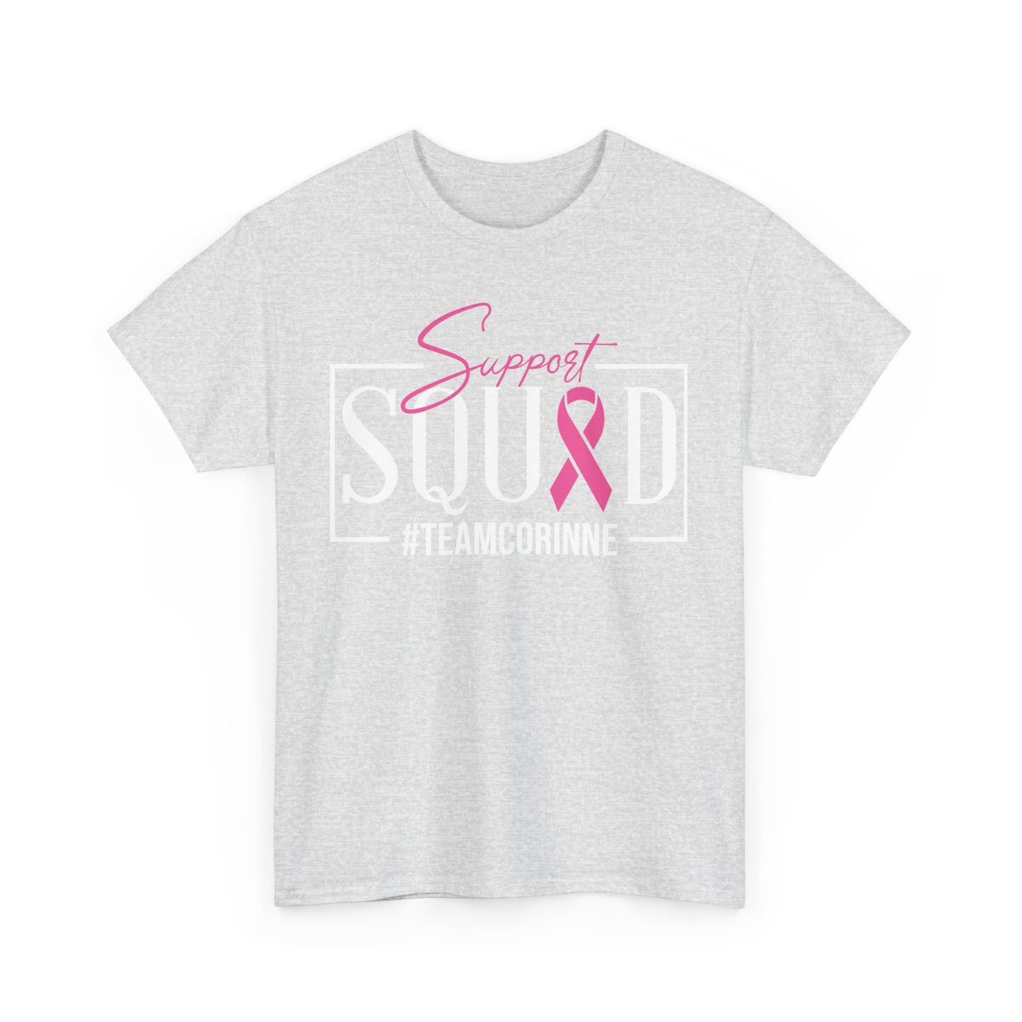 Support Squad Unisex T-Shirt, Breast Cancer Awareness Tee, Gift for Her, Casual Tee, Pink Ribbon Shirt