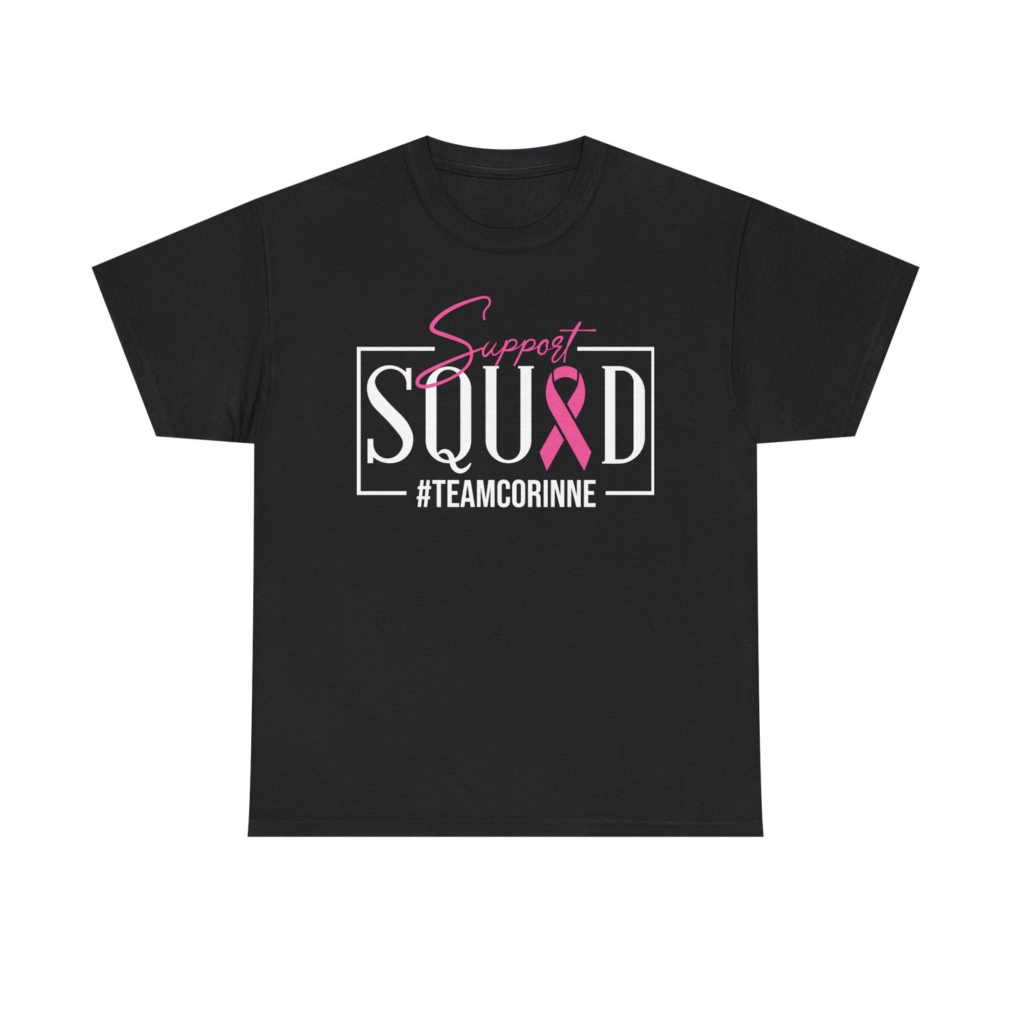 Support Squad Unisex T-Shirt, Breast Cancer Awareness Tee, Gift for Her, Casual Tee, Pink Ribbon Shirt