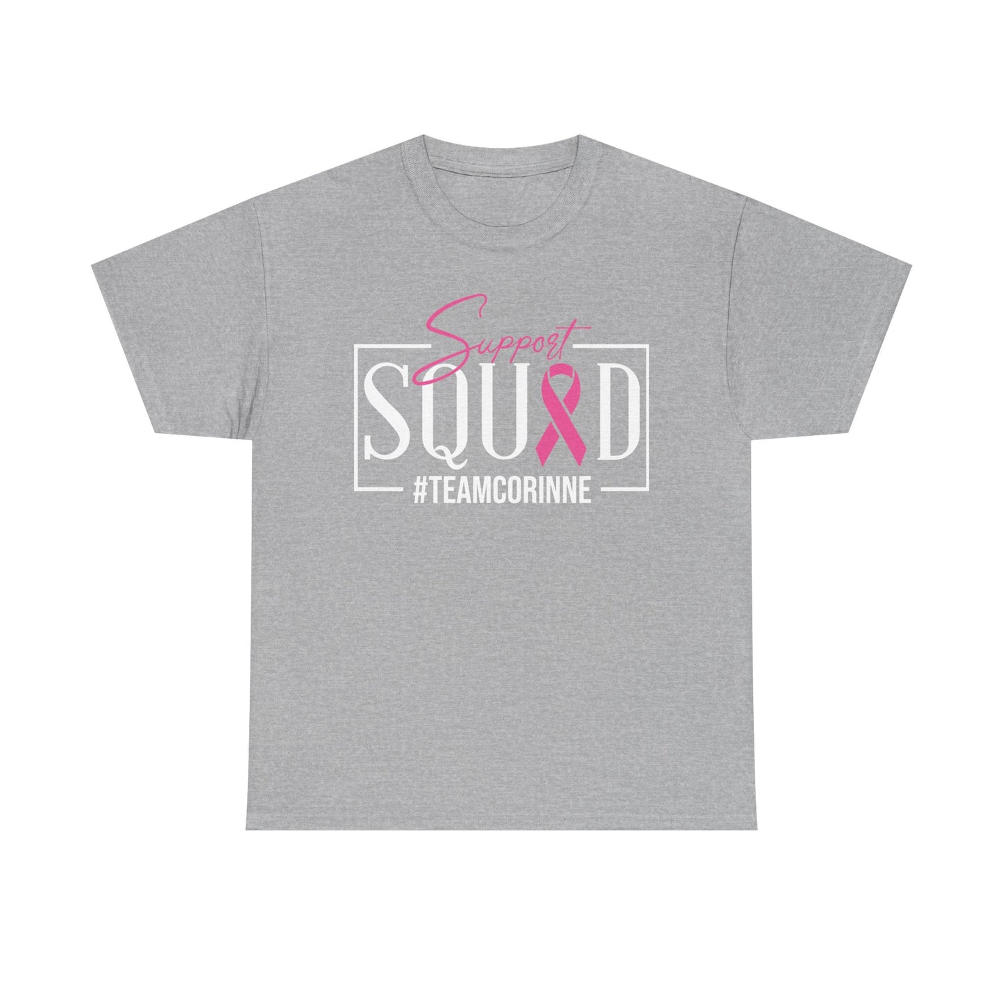 Support Squad Unisex T-Shirt, Breast Cancer Awareness Tee, Gift for Her, Casual Tee, Pink Ribbon Shirt