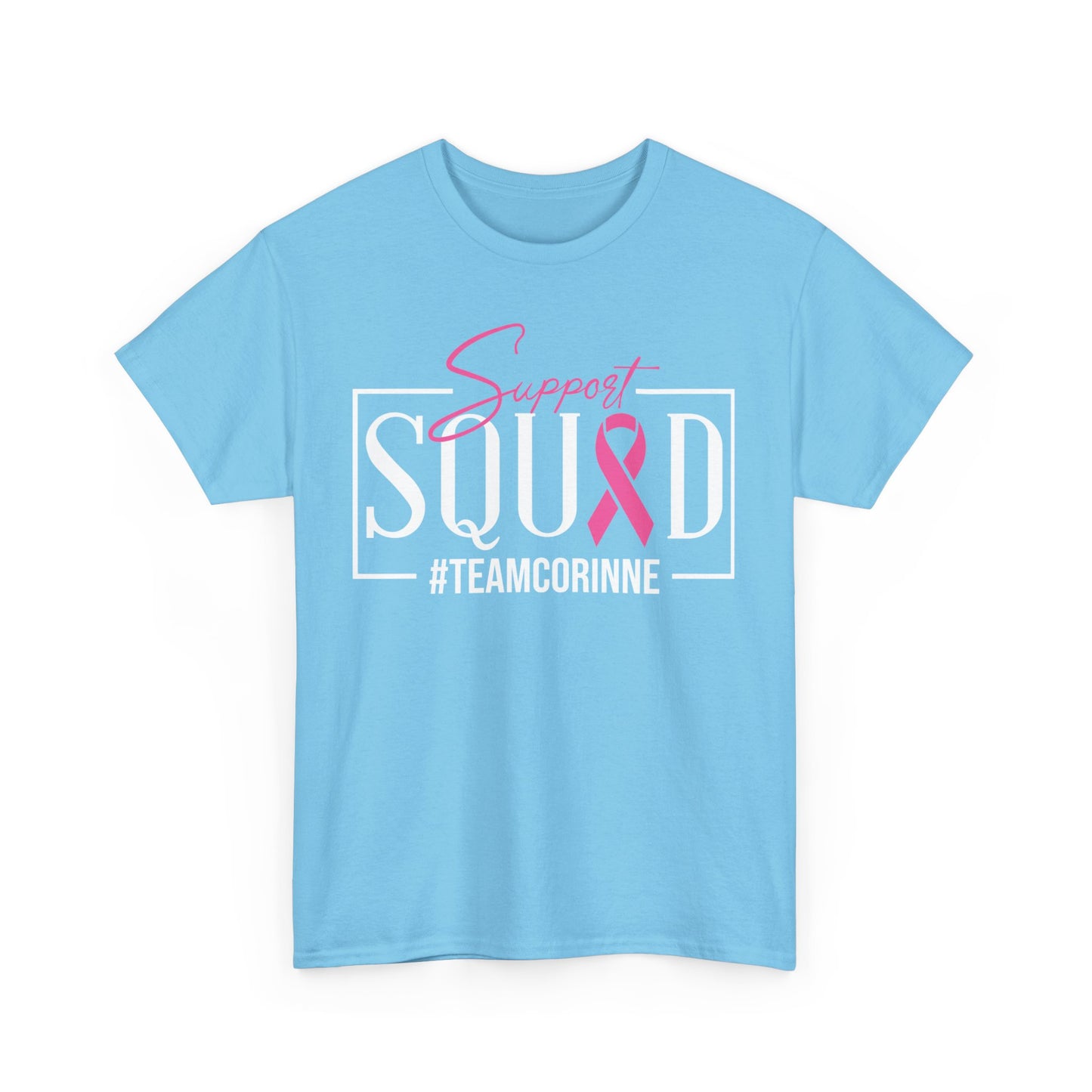 Support Squad Unisex T-Shirt, Breast Cancer Awareness Tee, Gift for Her, Casual Tee, Pink Ribbon Shirt
