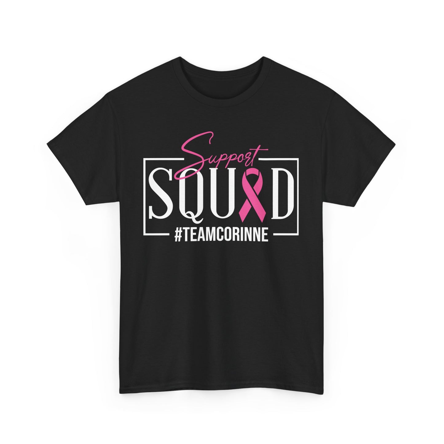 Support Squad Unisex T-Shirt, Breast Cancer Awareness Tee, Gift for Her, Casual Tee, Pink Ribbon Shirt