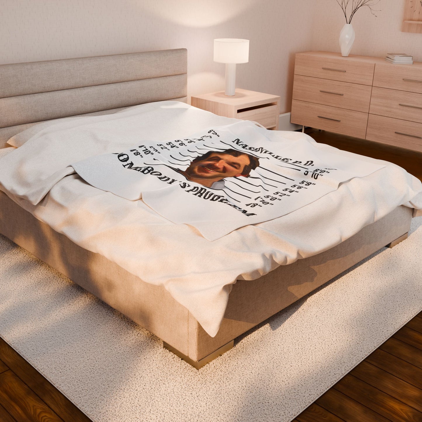 Morgan Mugshot (Velveteen Plush Blanket)