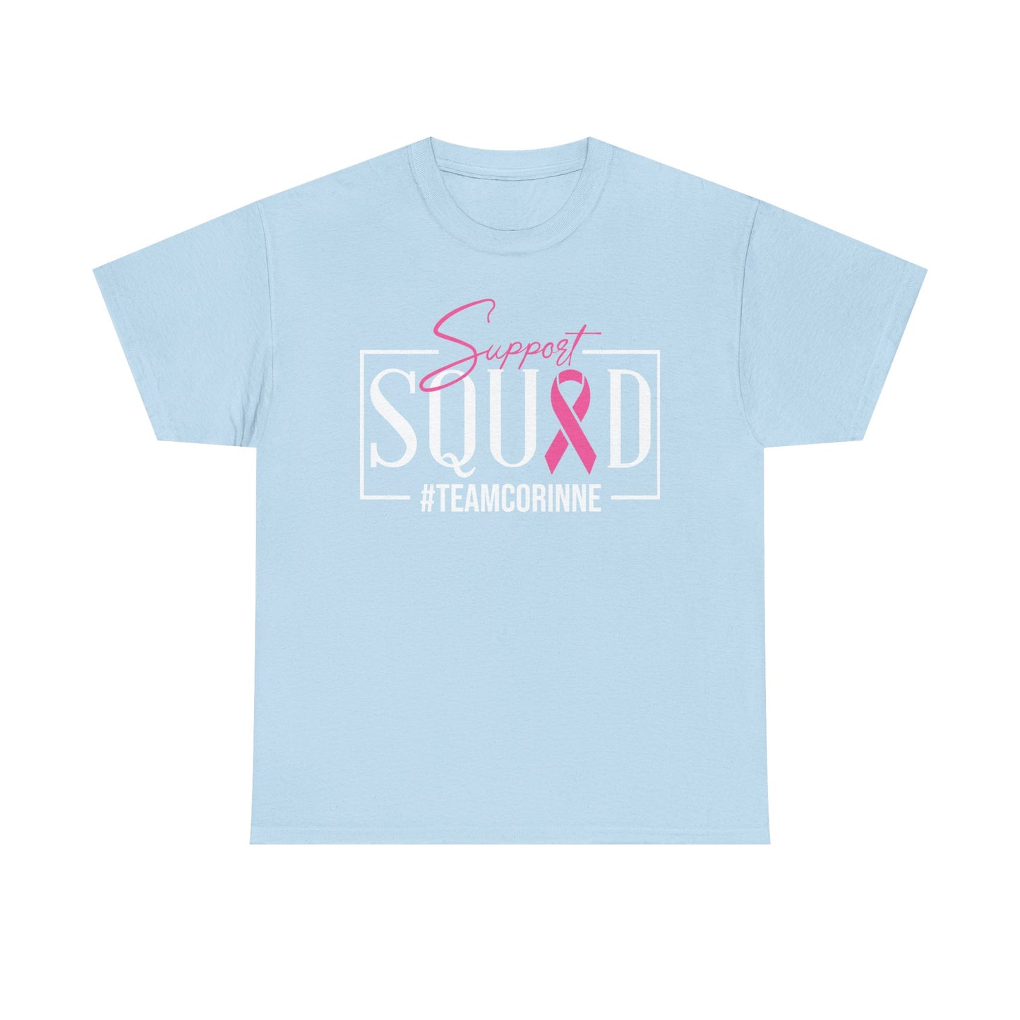 Support Squad Unisex T-Shirt, Breast Cancer Awareness Tee, Gift for Her, Casual Tee, Pink Ribbon Shirt