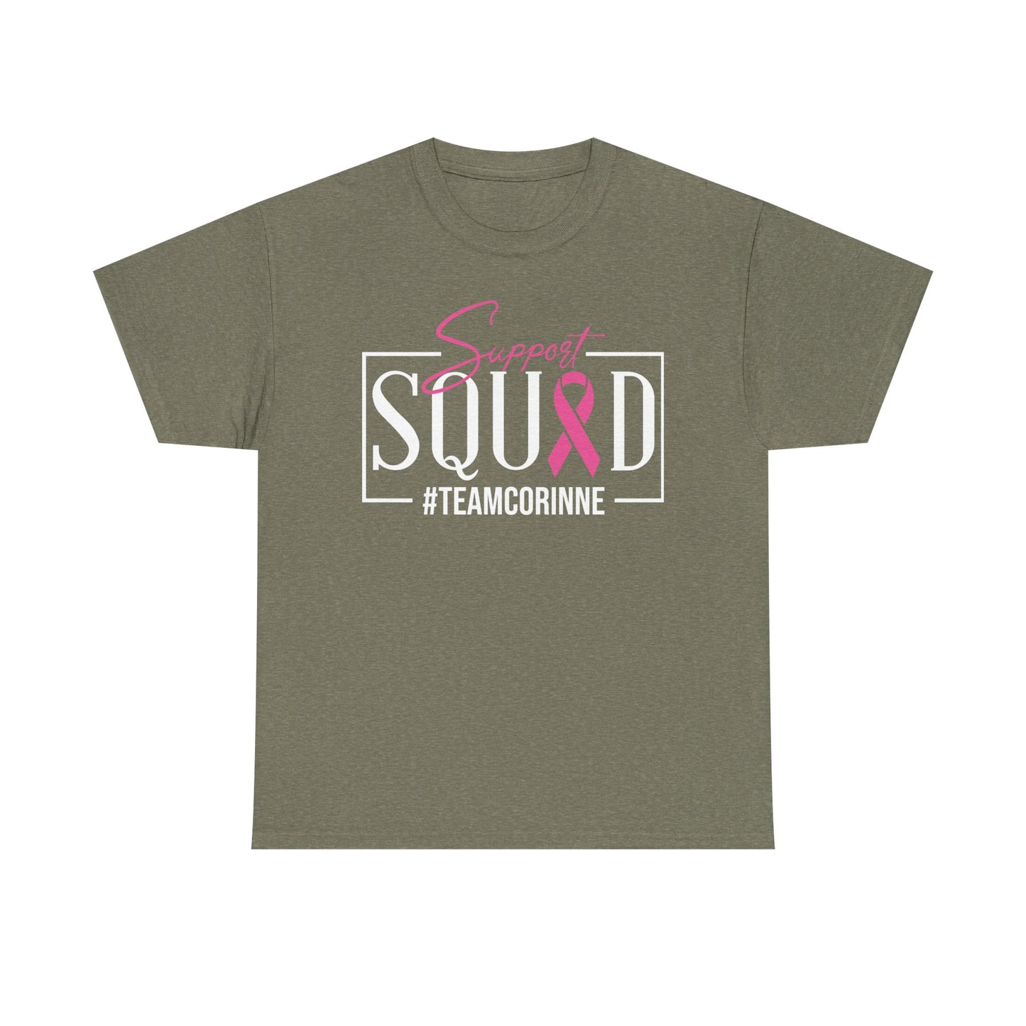 Support Squad Unisex T-Shirt, Breast Cancer Awareness Tee, Gift for Her, Casual Tee, Pink Ribbon Shirt