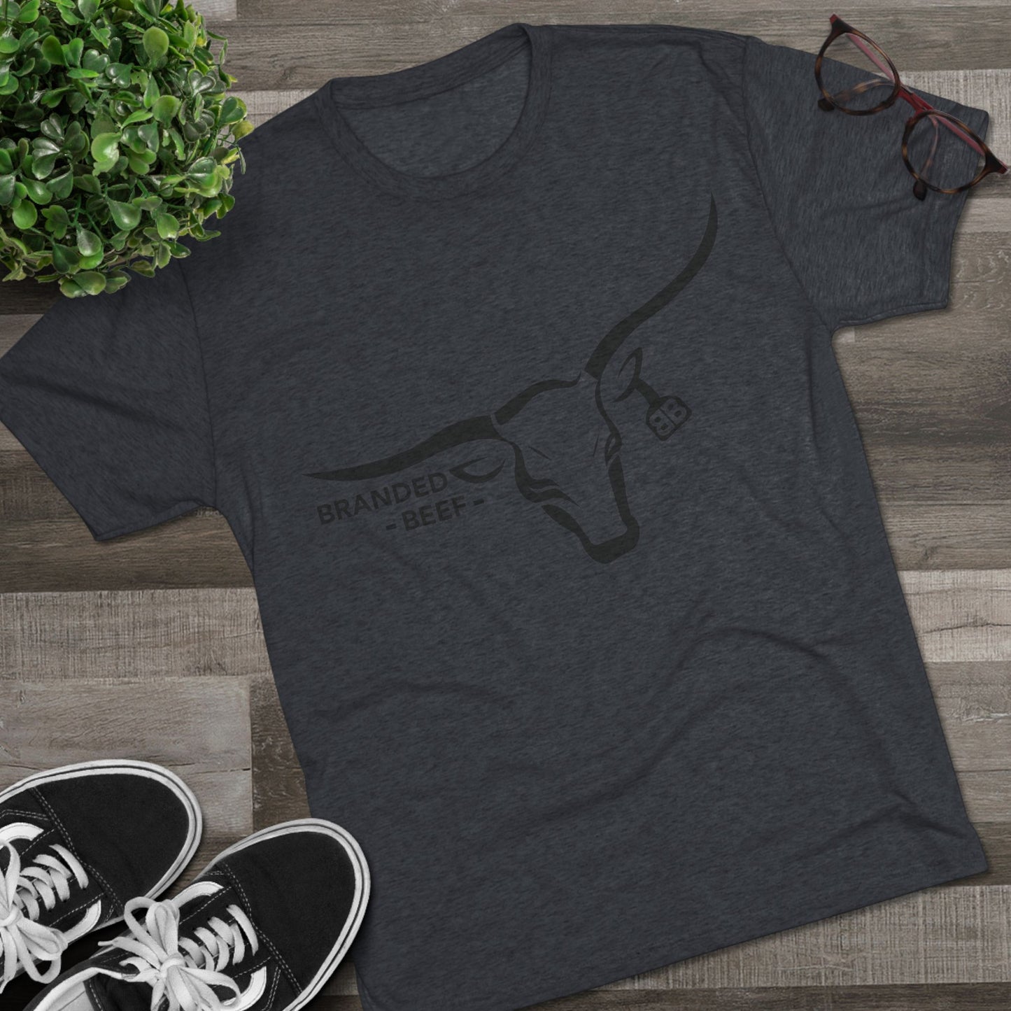 Branded Beef Unisex Tri-Blend Crew Tee