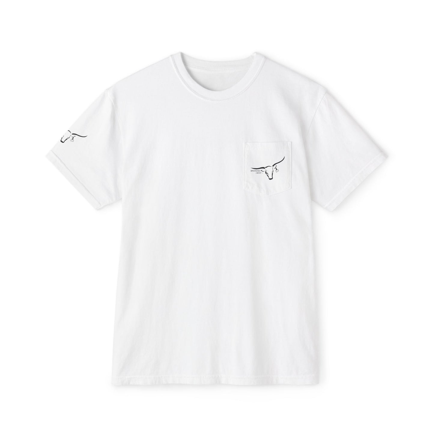 Branded Beef Unisex Garment-Dyed Pocket T-Shirt