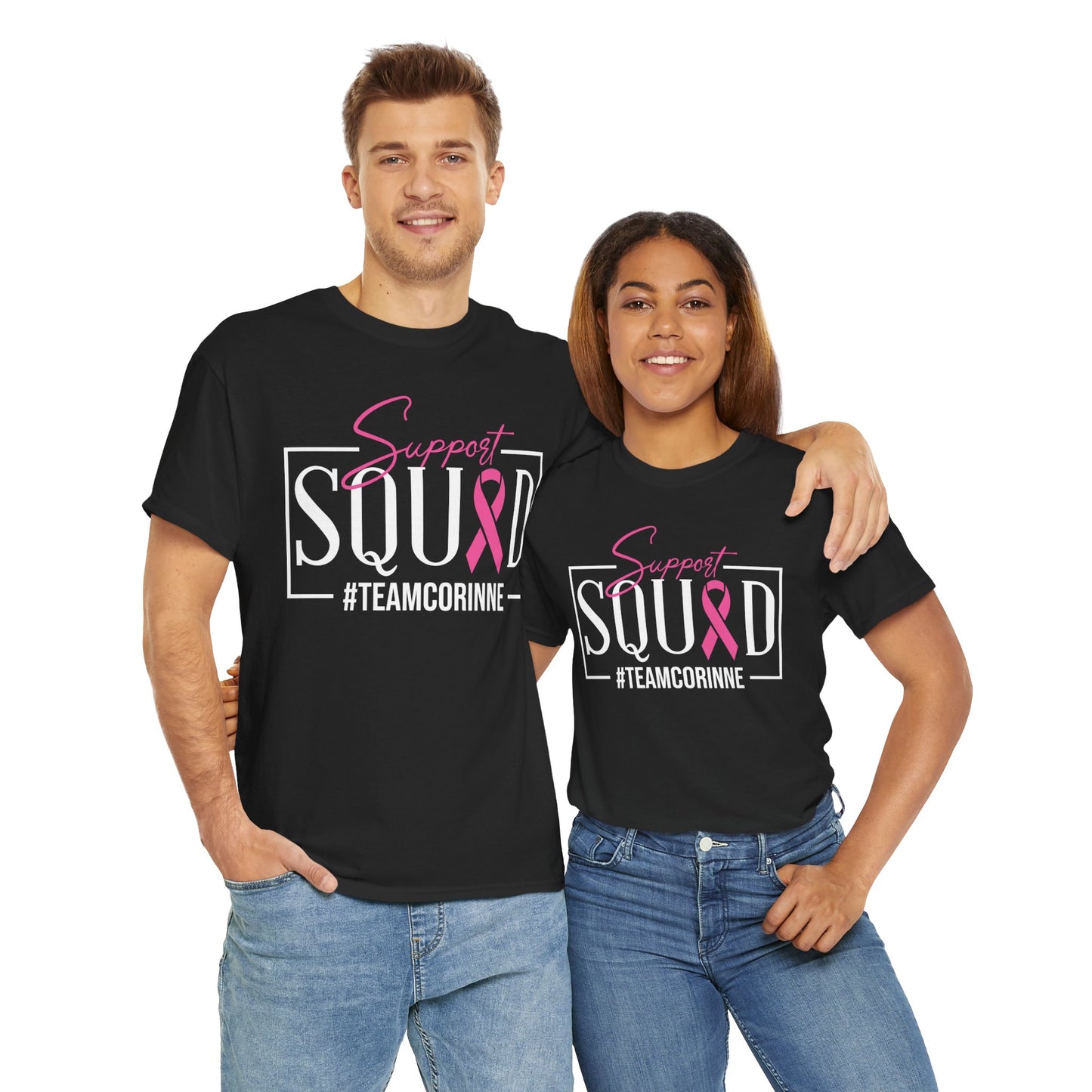 Support Squad Unisex Heavy Cotton Tee - #TeamCorinne