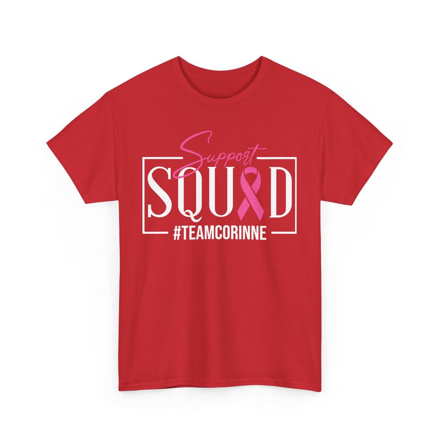 Support Squad Unisex T-Shirt, Breast Cancer Awareness Tee, Gift for Her, Casual Tee, Pink Ribbon Shirt