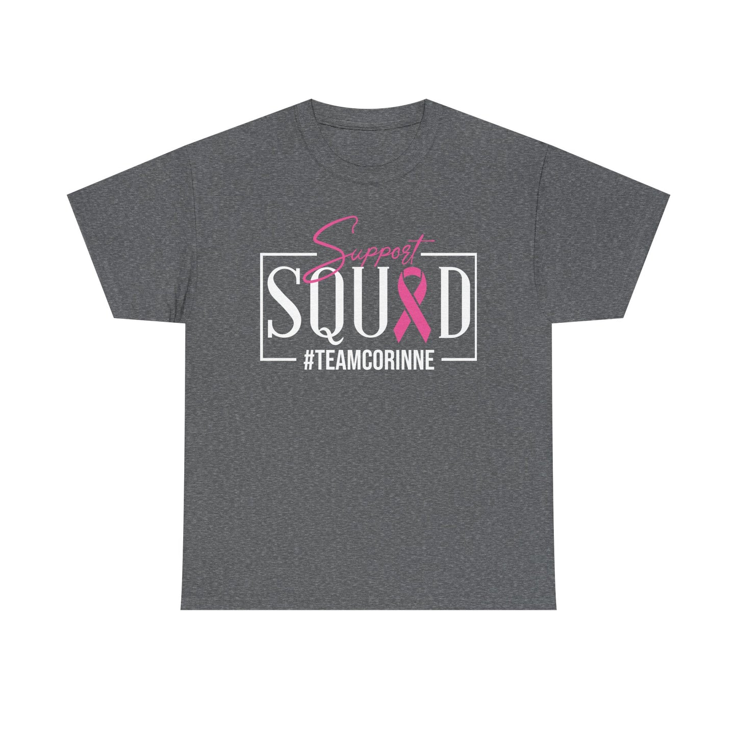 Support Squad Unisex T-Shirt, Breast Cancer Awareness Tee, Gift for Her, Casual Tee, Pink Ribbon Shirt
