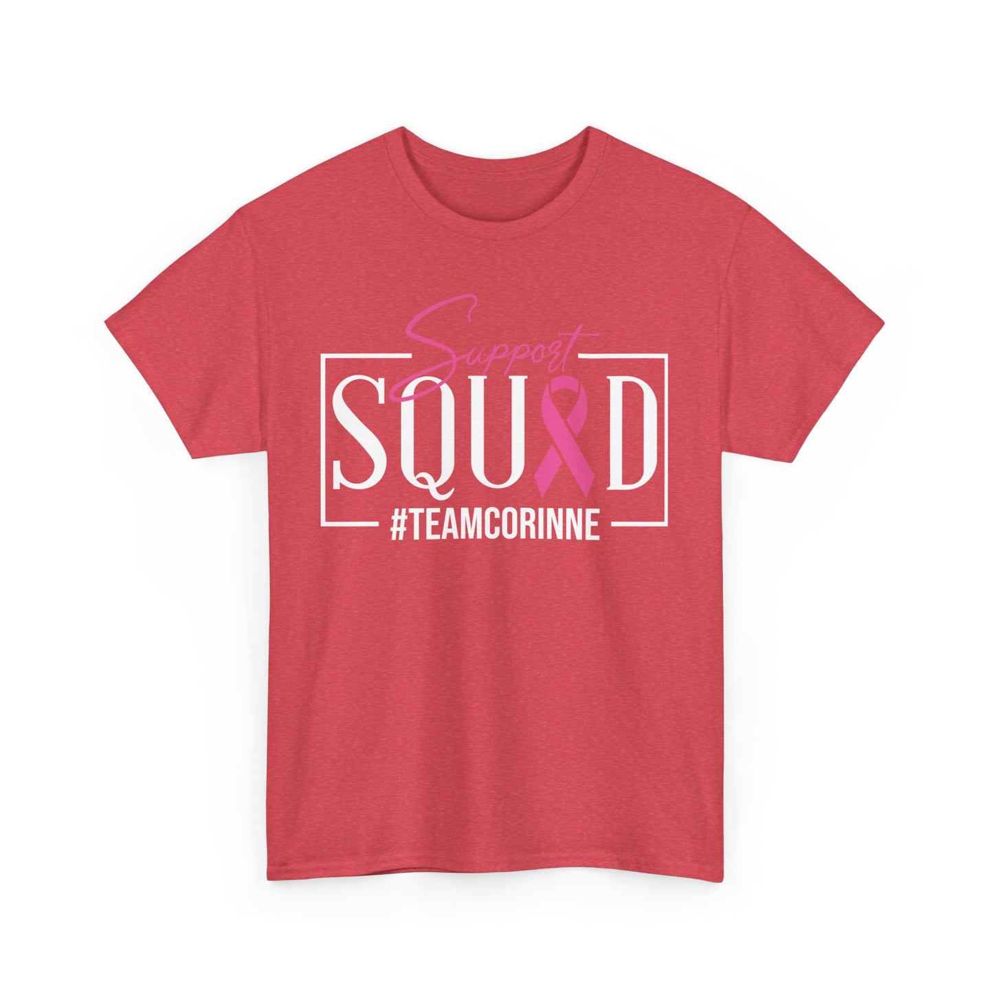 Support Squad Unisex T-Shirt, Breast Cancer Awareness Tee, Gift for Her, Casual Tee, Pink Ribbon Shirt