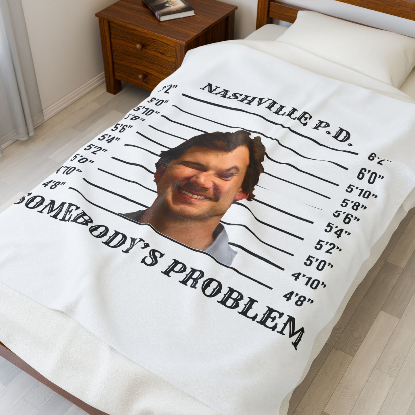 Morgan Mugshot (Velveteen Plush Blanket)