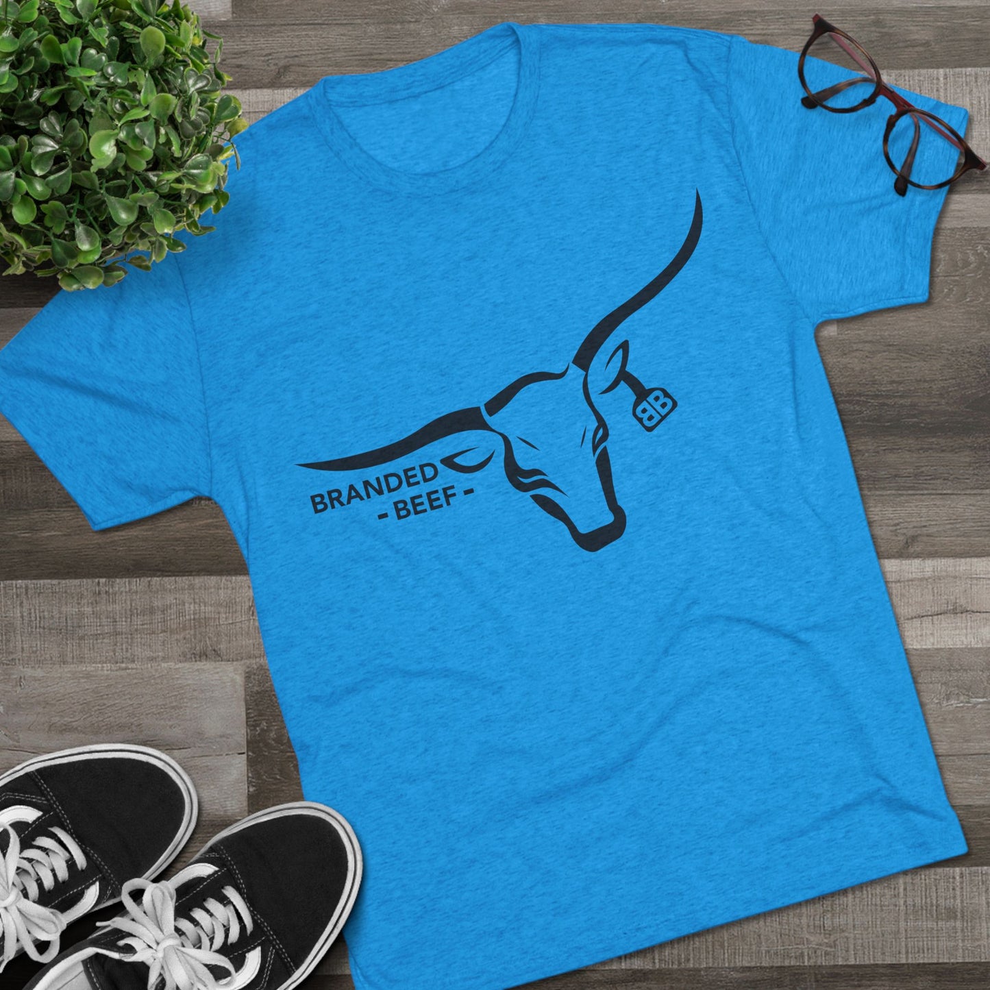 Branded Beef Unisex Tri-Blend Crew Tee