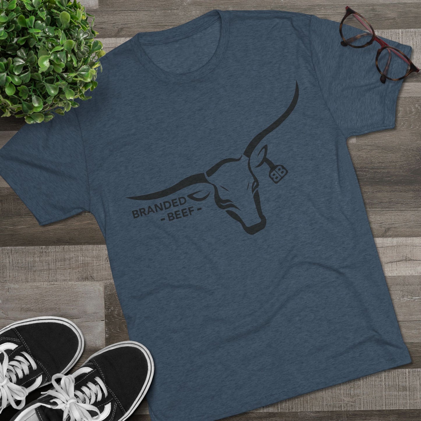 Branded Beef Unisex Tri-Blend Crew Tee