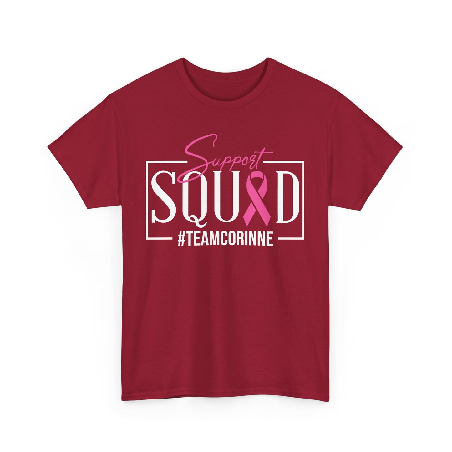 Support Squad Unisex T-Shirt, Breast Cancer Awareness Tee, Gift for Her, Casual Tee, Pink Ribbon Shirt