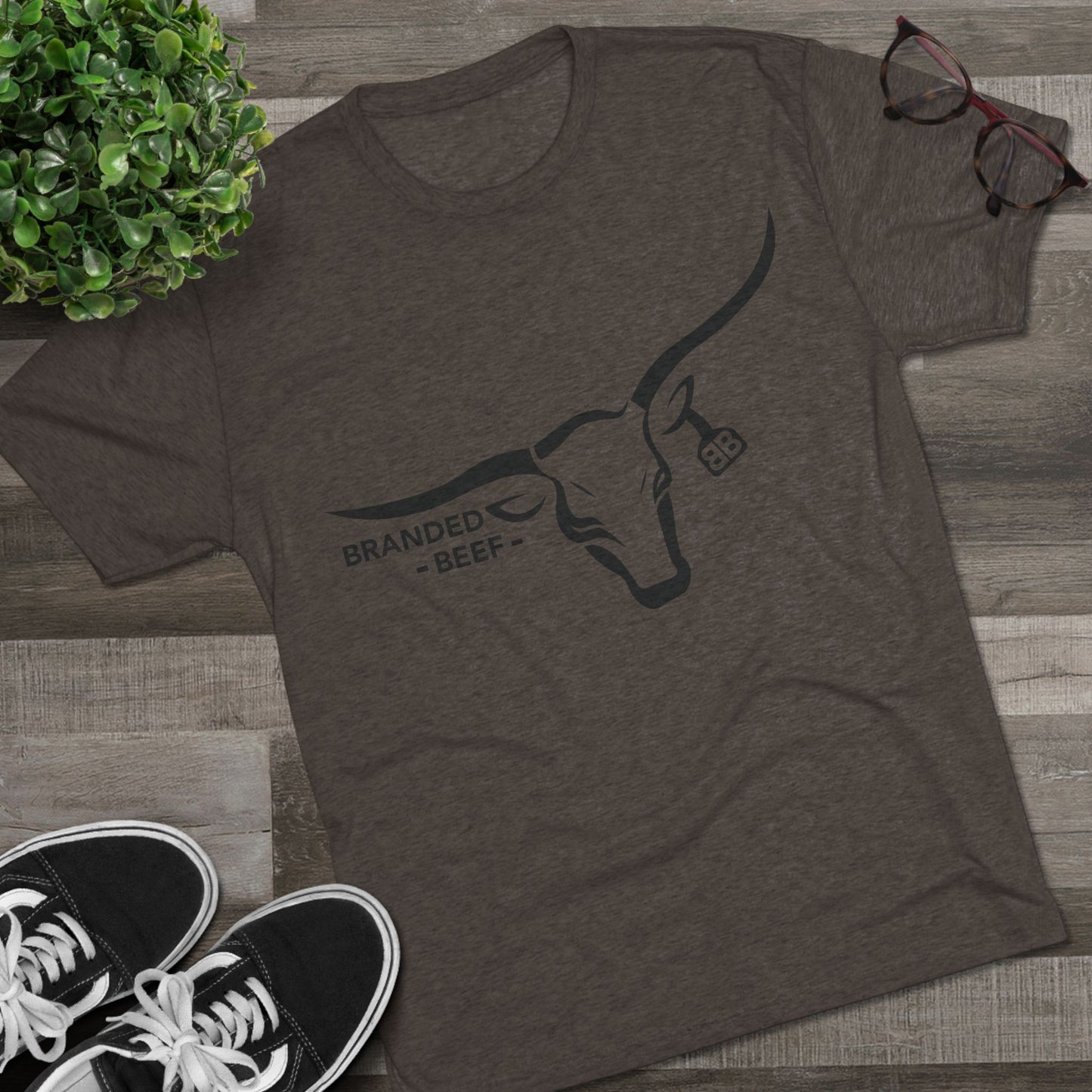 Branded Beef Unisex Tri-Blend Crew Tee