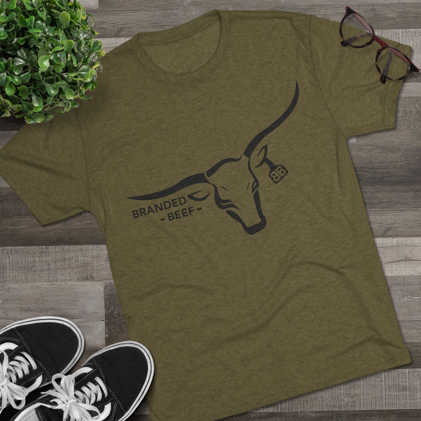 Branded Beef Unisex Tri-Blend Crew Tee