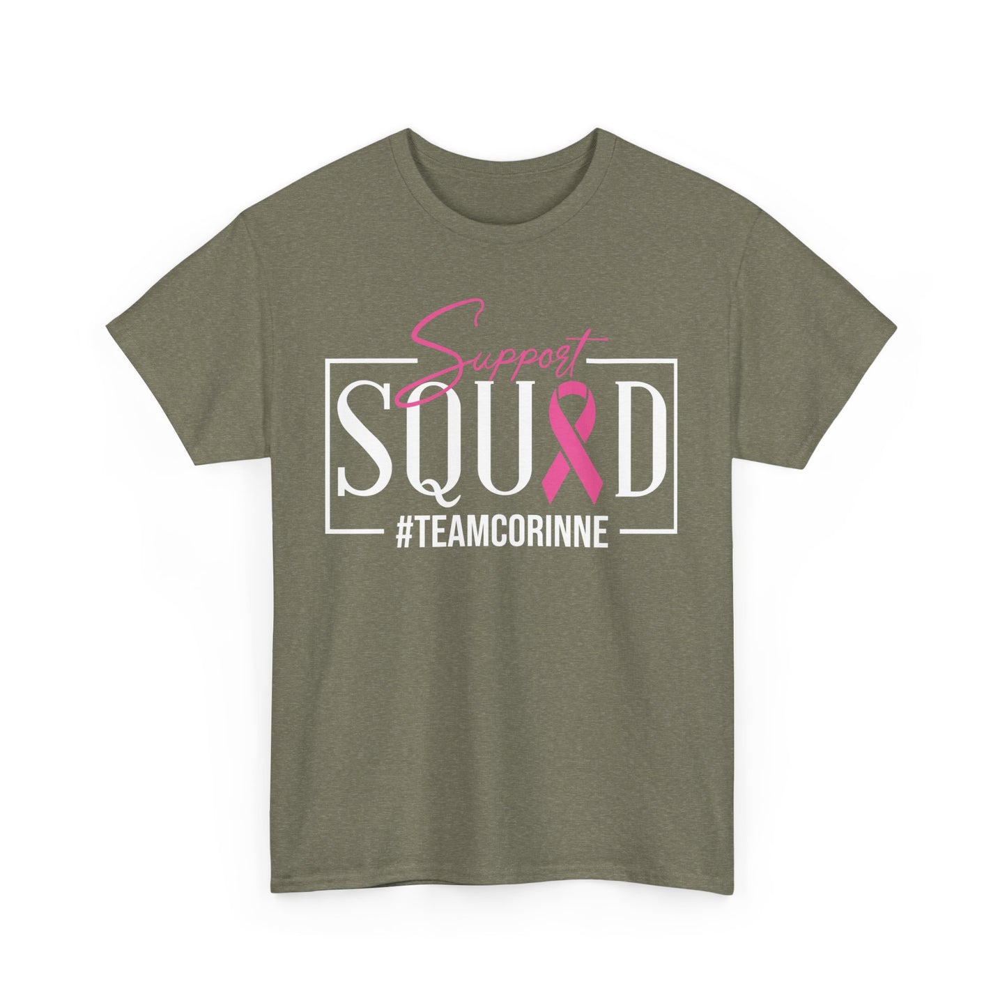 Support Squad Unisex T-Shirt, Breast Cancer Awareness Tee, Gift for Her, Casual Tee, Pink Ribbon Shirt