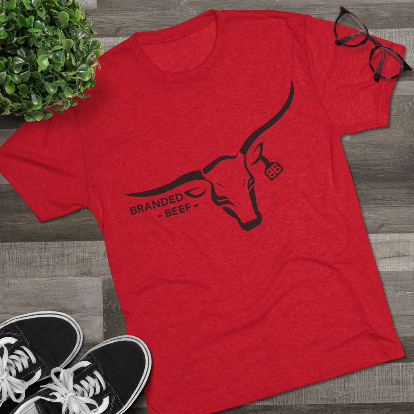 Branded Beef Unisex Tri-Blend Crew Tee