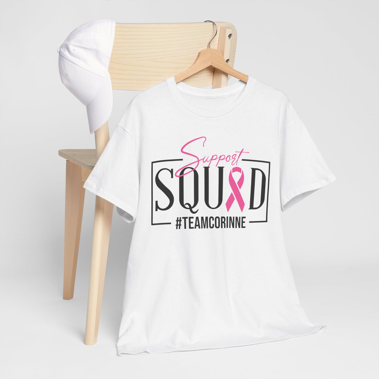 Support Squad Unisex Heavy Cotton Tee - #TeamCorinne