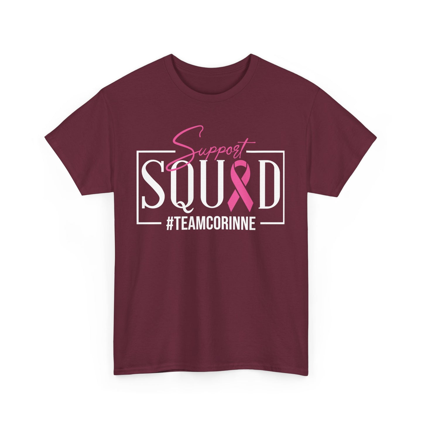Support Squad Unisex T-Shirt, Breast Cancer Awareness Tee, Gift for Her, Casual Tee, Pink Ribbon Shirt
