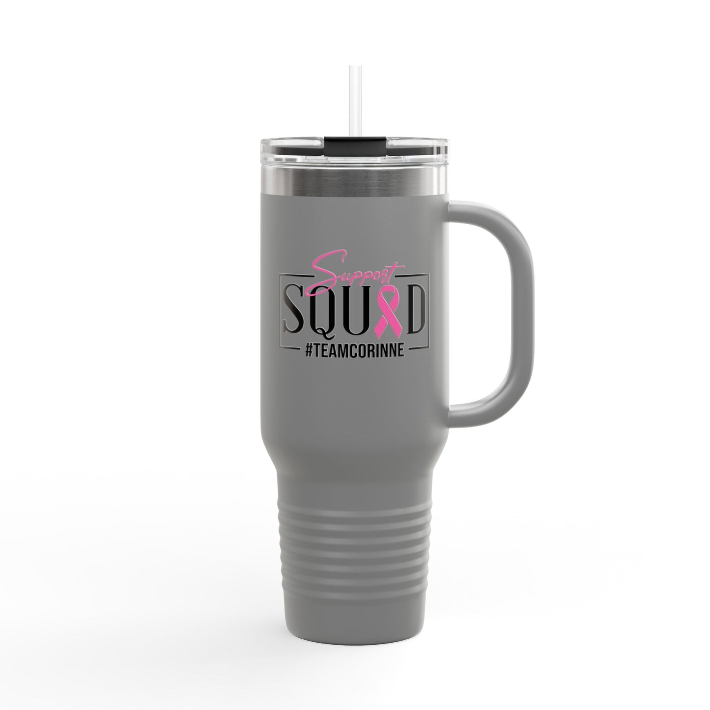 Support Squad Insulated Travel Mug - #TeamCorinne