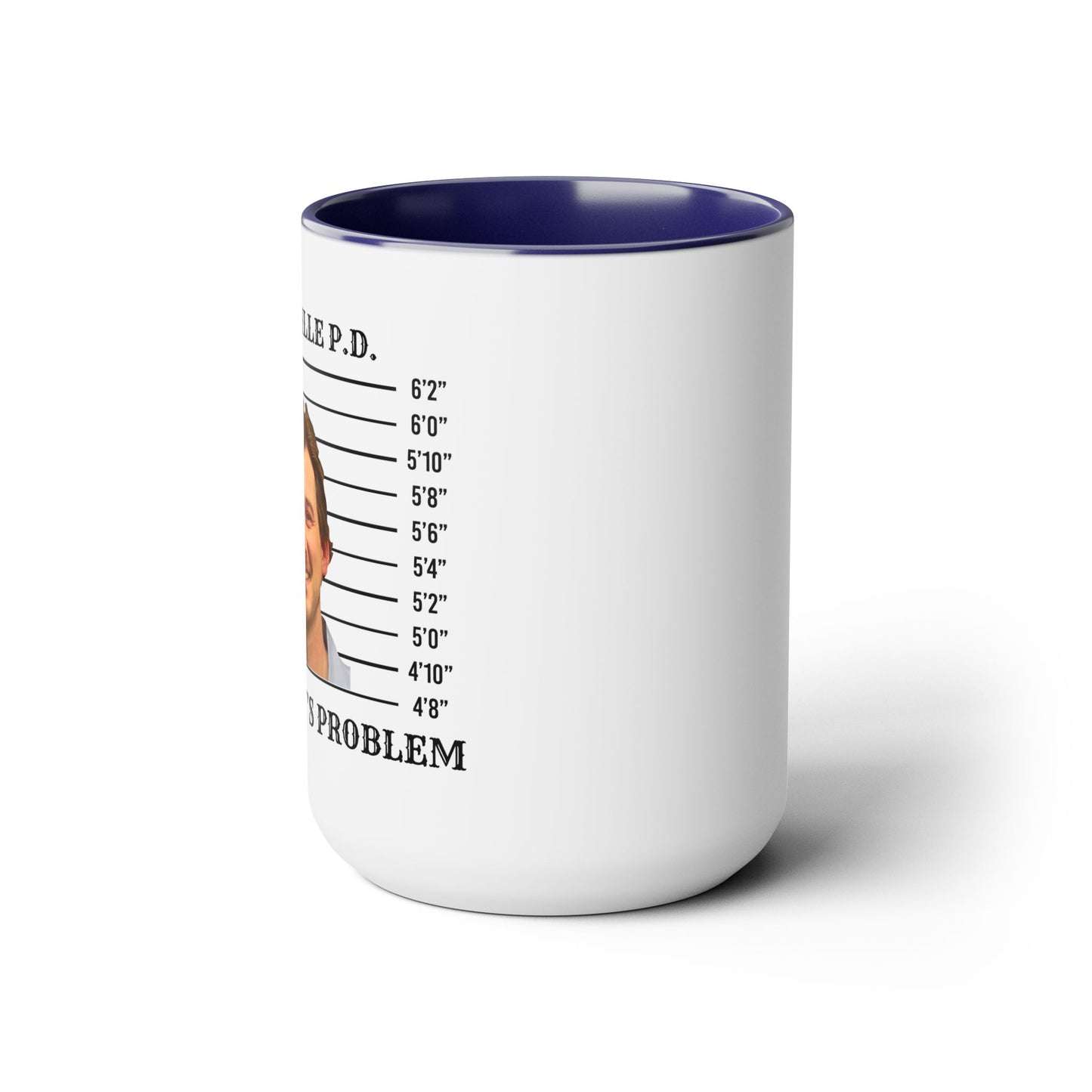 Morgan Mugshot (Two-Tone Coffee Mugs, 15oz)