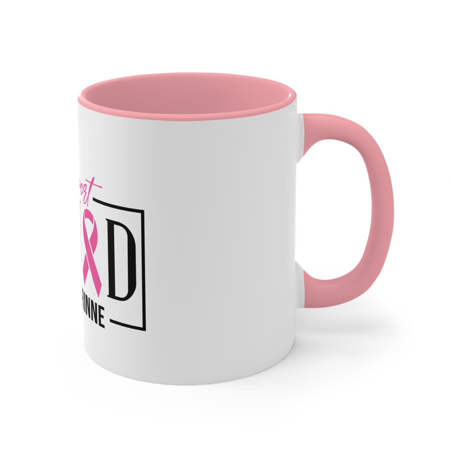 Support Squad Pink Accent Mug - #TeamCorinne