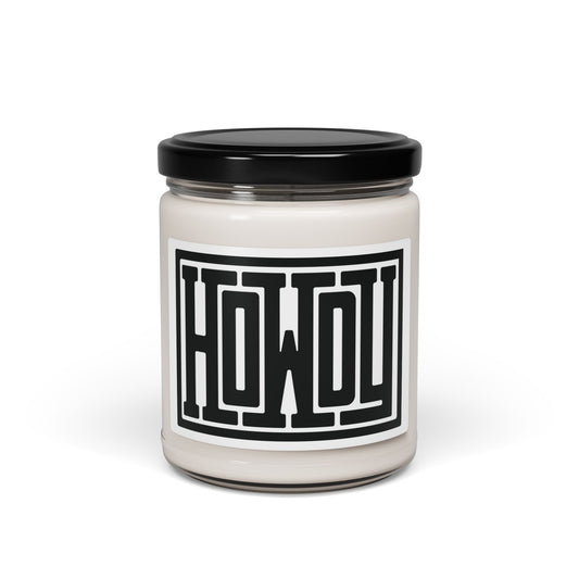 Howdy Scented Soy Candle - Cozy Home Decor, Gift for Friends, Relaxation, Home Fragrance, Aromatherapy