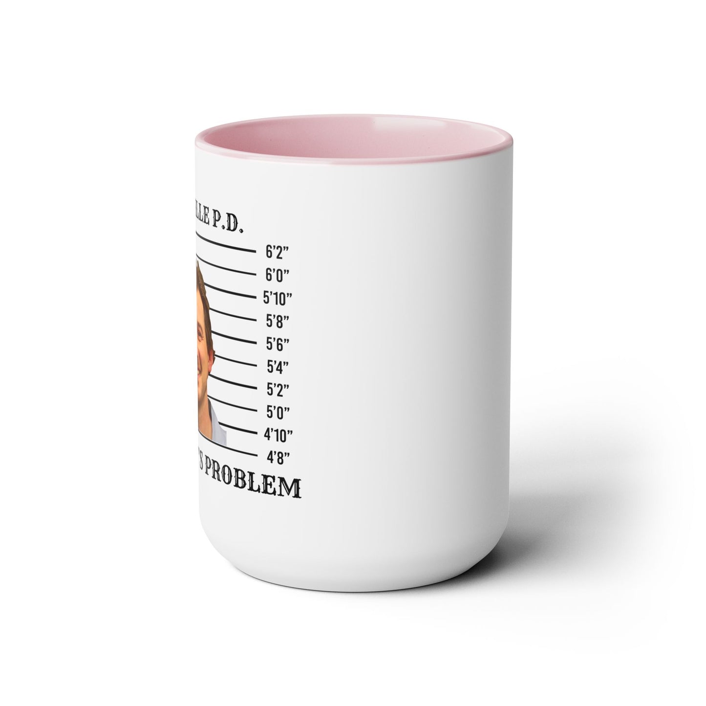 Morgan Mugshot (Two-Tone Coffee Mugs, 15oz)