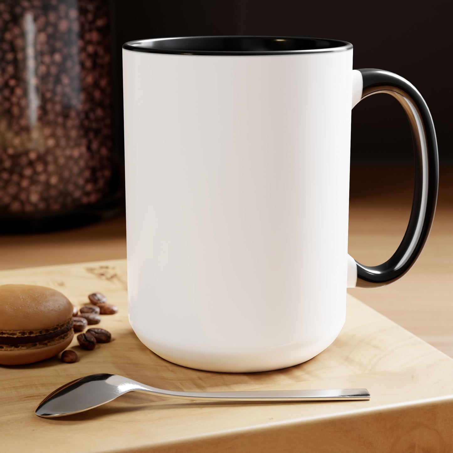 Morgan Mugshot (Two-Tone Coffee Mugs, 15oz)