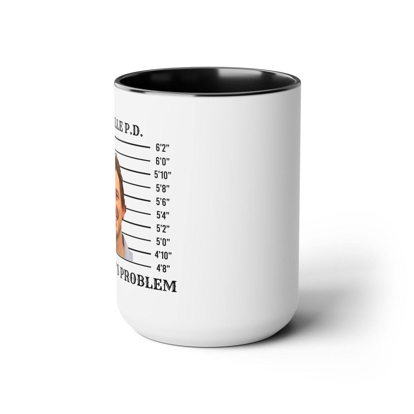 Morgan Mugshot (Two-Tone Coffee Mugs, 15oz)
