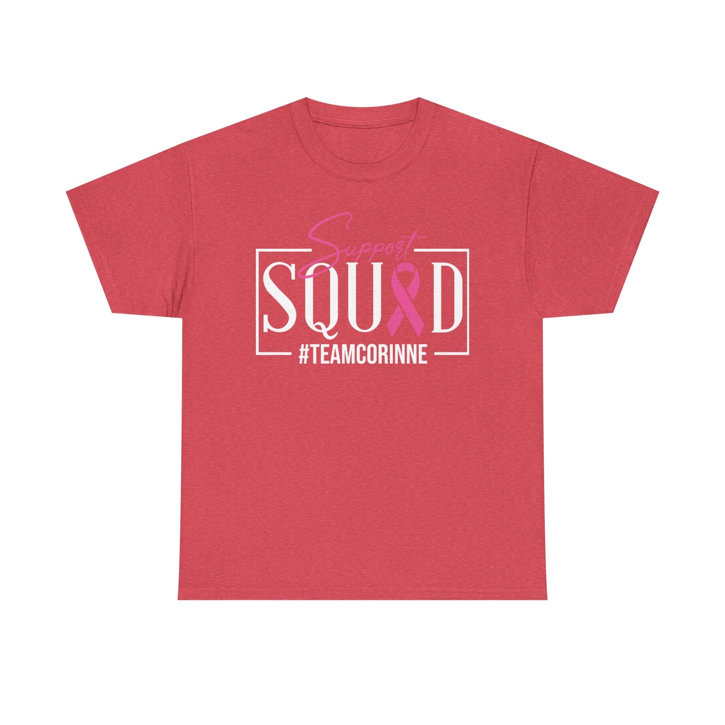 Support Squad Unisex T-Shirt, Breast Cancer Awareness Tee, Gift for Her, Casual Tee, Pink Ribbon Shirt