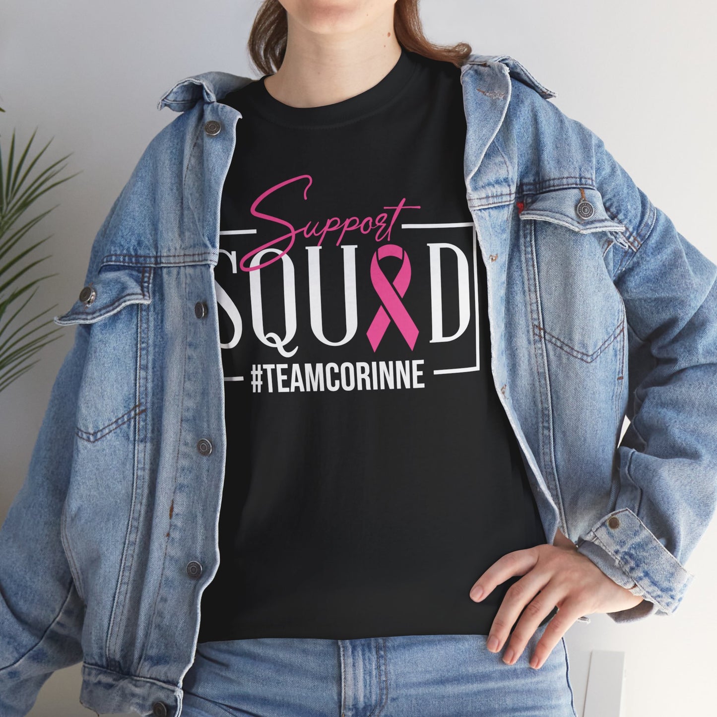Support Squad Unisex Heavy Cotton Tee - #TeamCorinne