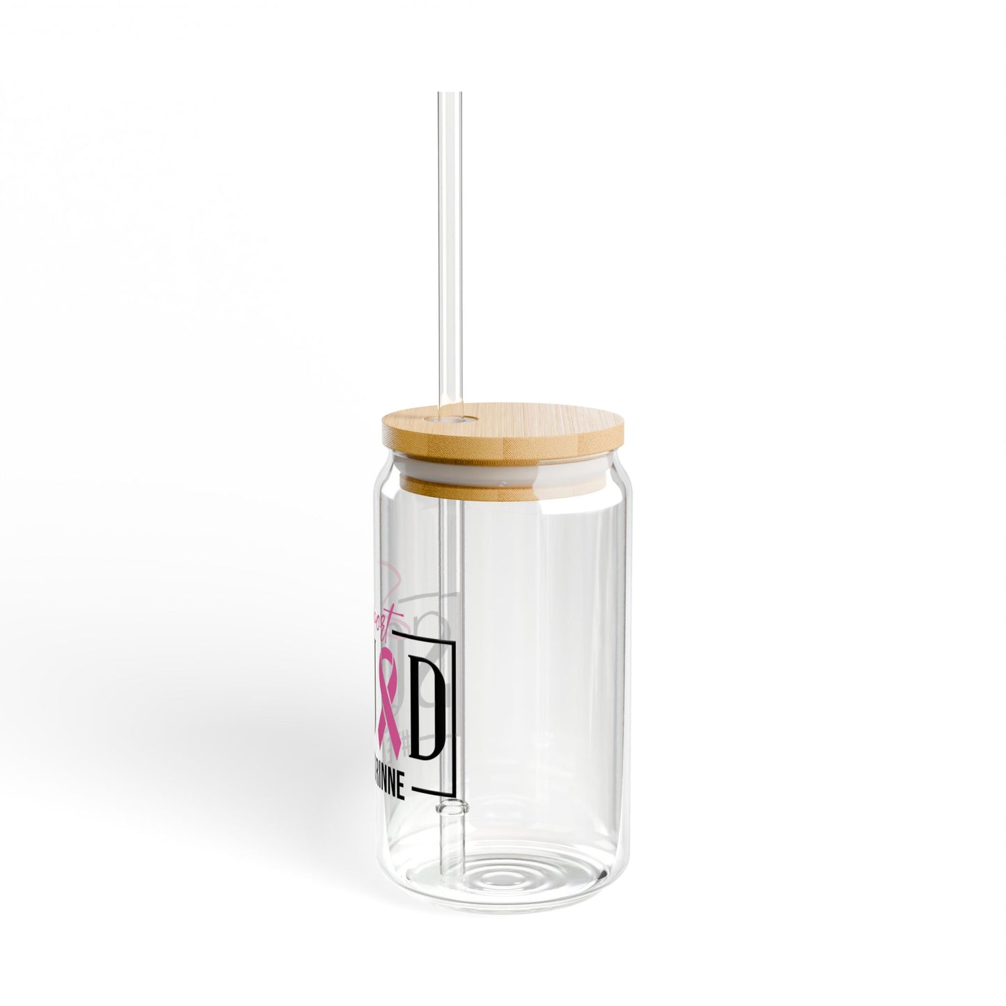 Support Squad 16oz Sipper Glass - #TeamCorinne