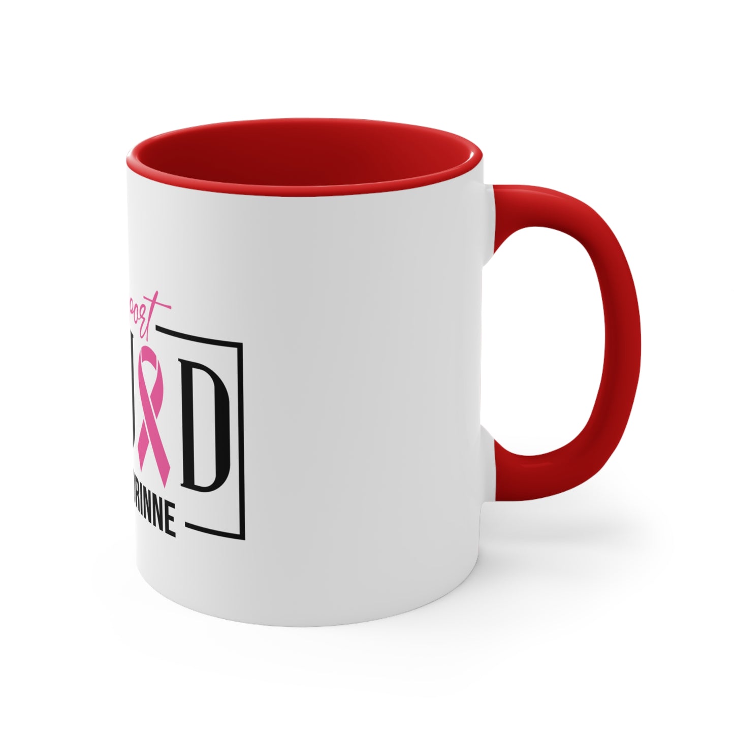 Support Squad Pink Accent Mug - #TeamCorinne