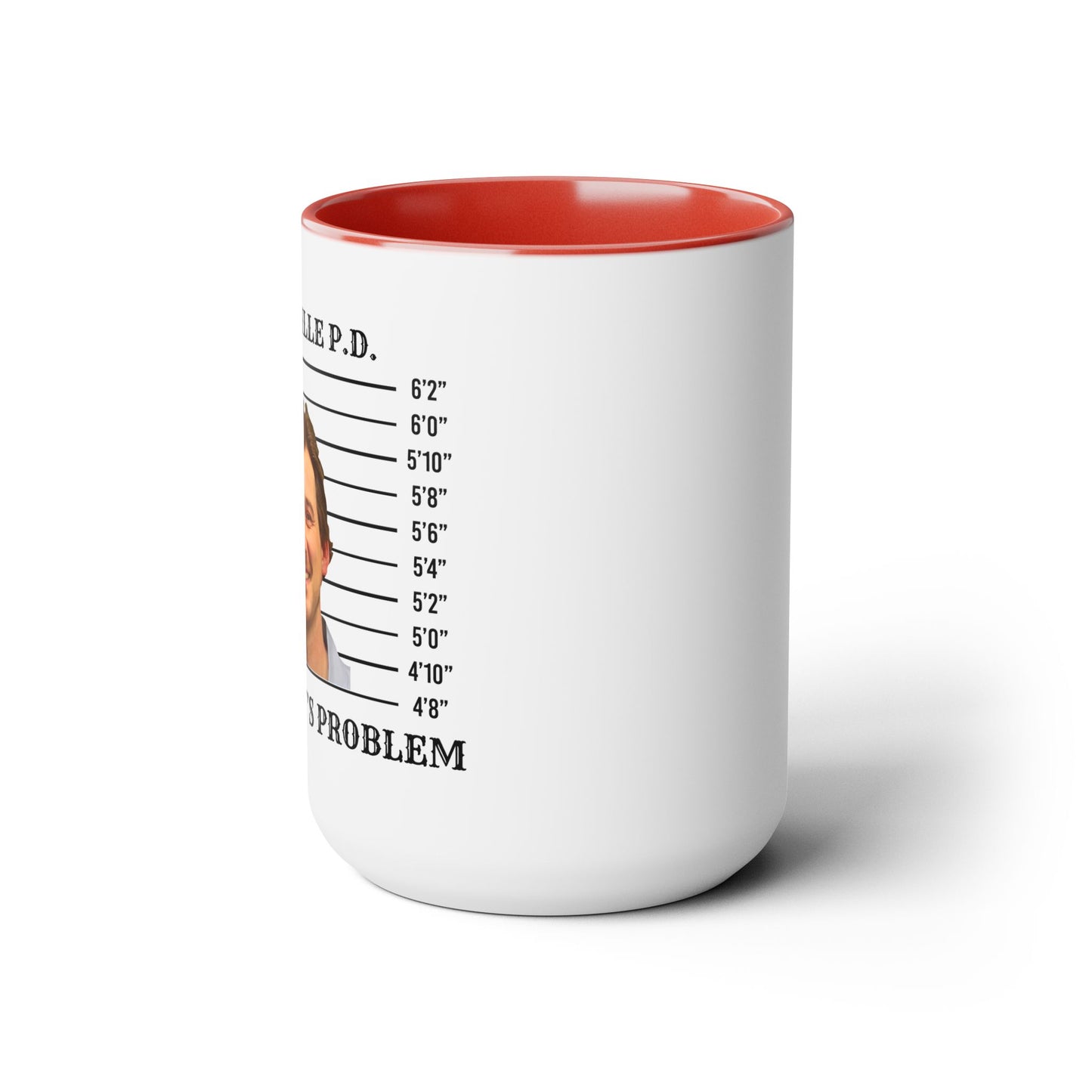 Morgan Mugshot (Two-Tone Coffee Mugs, 15oz)