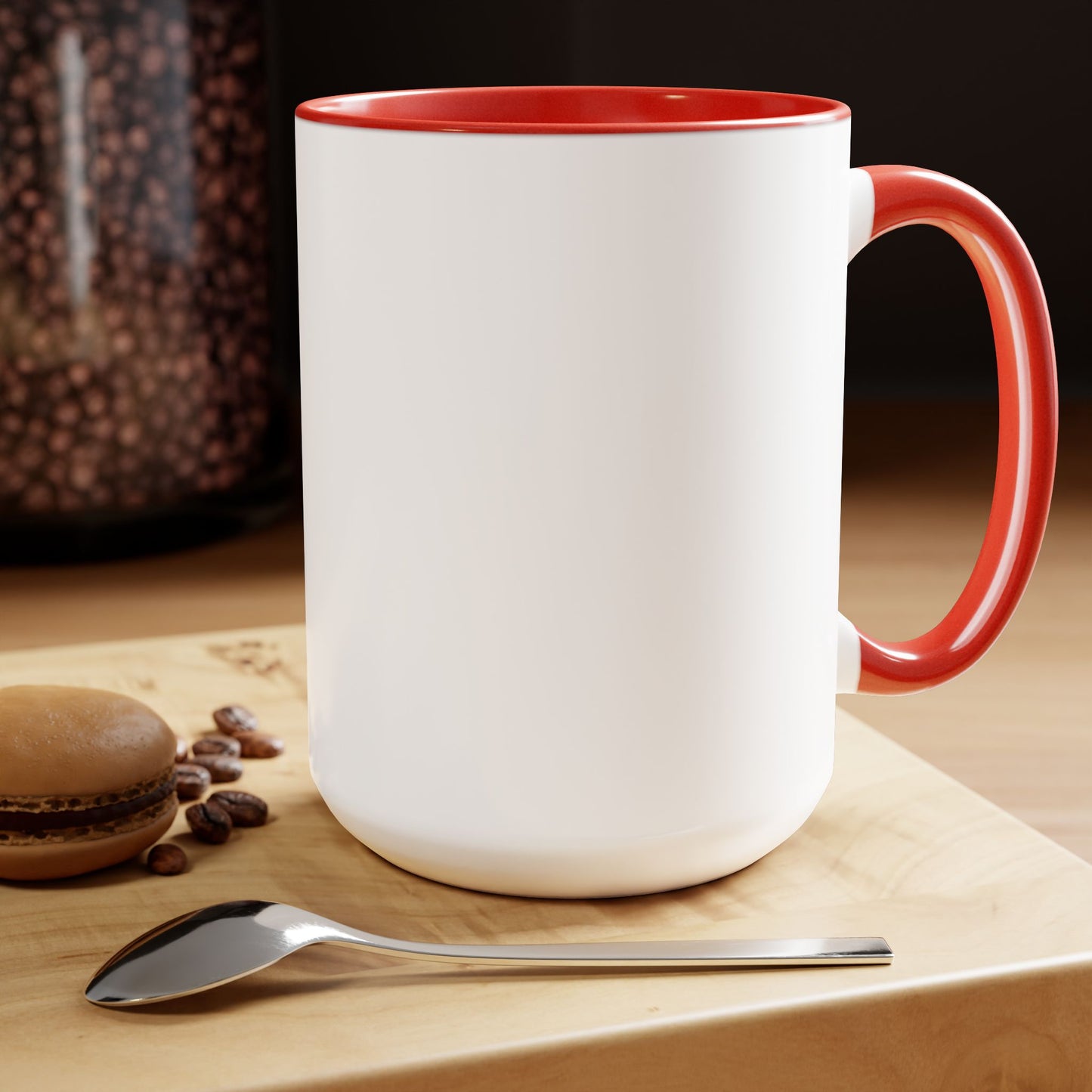 Morgan Mugshot (Two-Tone Coffee Mugs, 15oz)