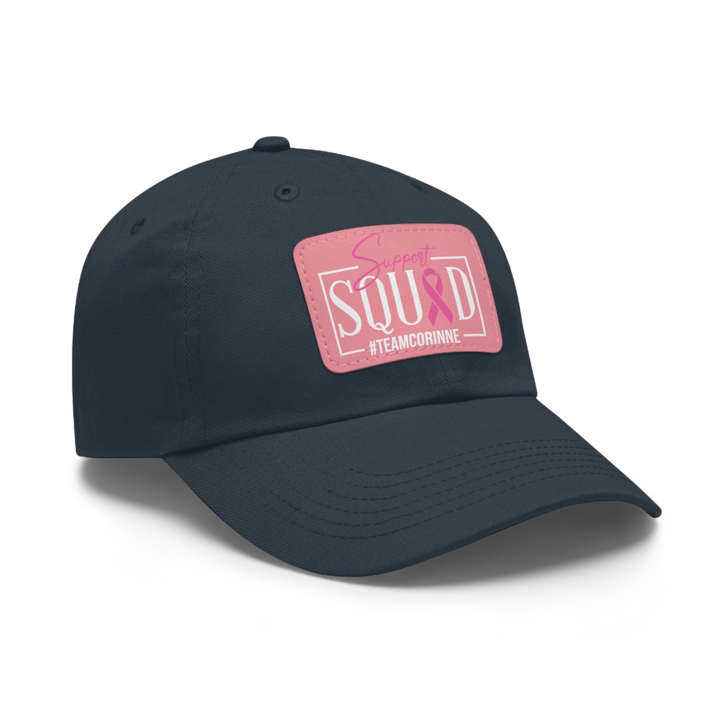 Support Squad Dad Hat with Leather Patch - #TeamCorinne