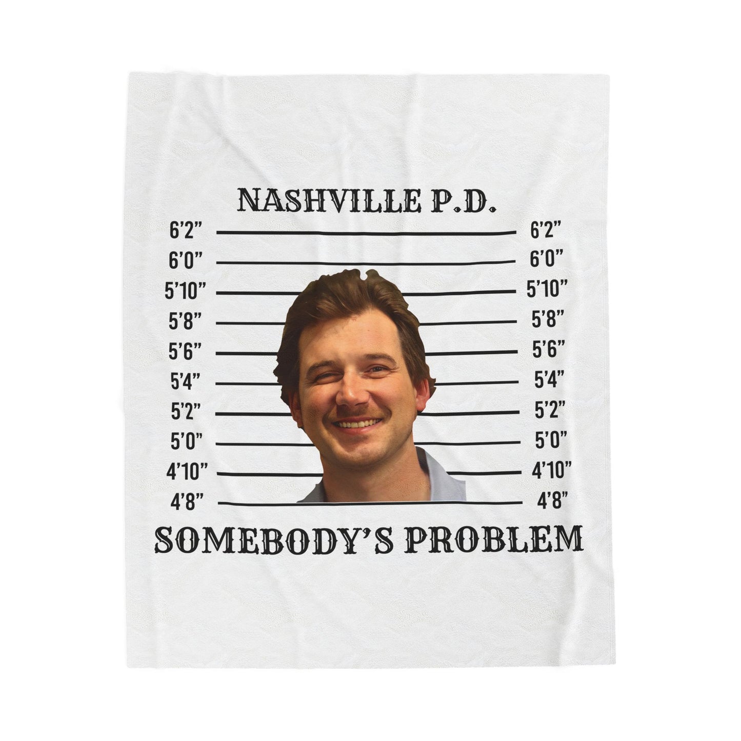 Morgan Mugshot (Velveteen Plush Blanket)