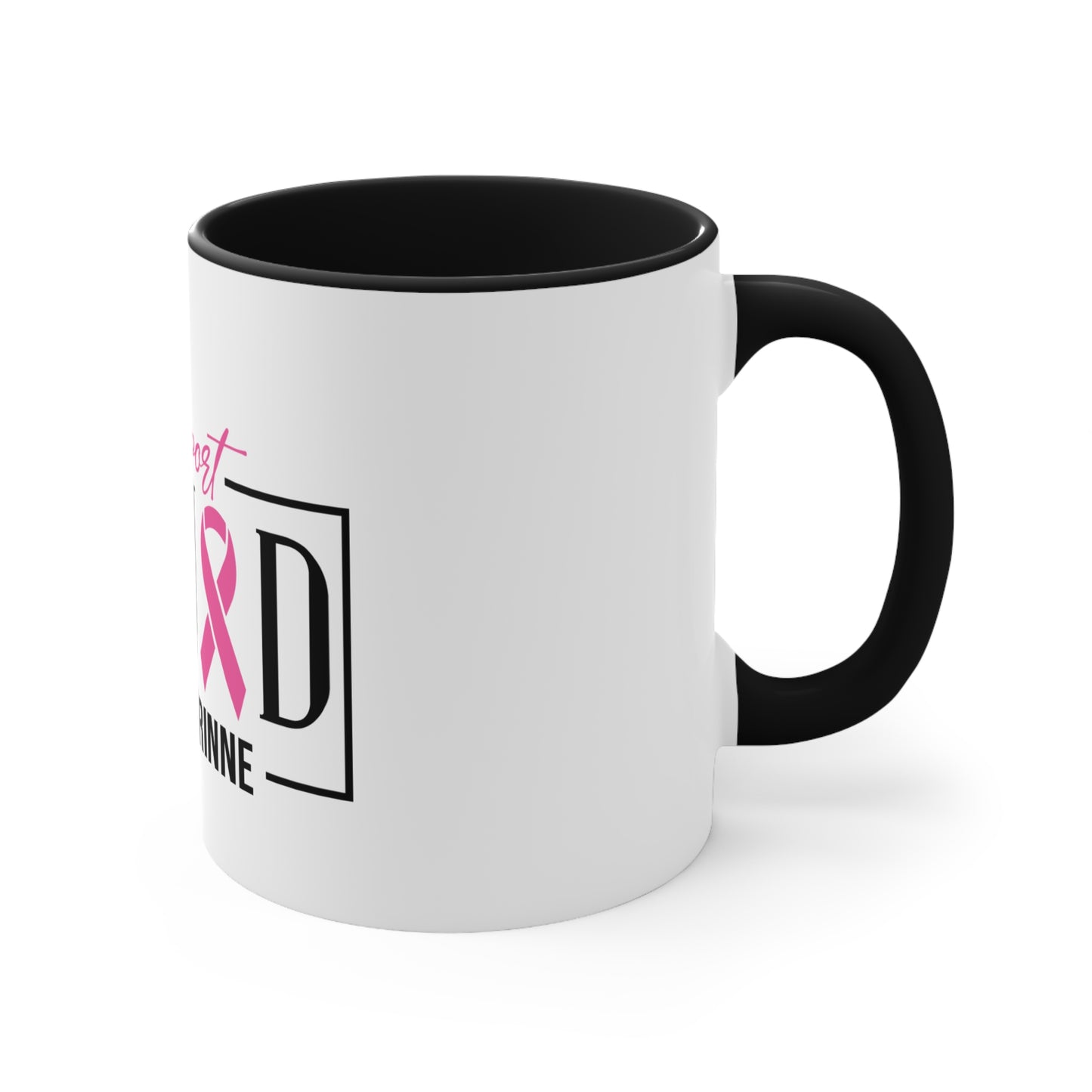 Support Squad Pink Accent Mug - #TeamCorinne