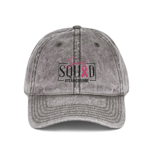 Support Squad Vintage Embroidered Cap - #TeamCorinne