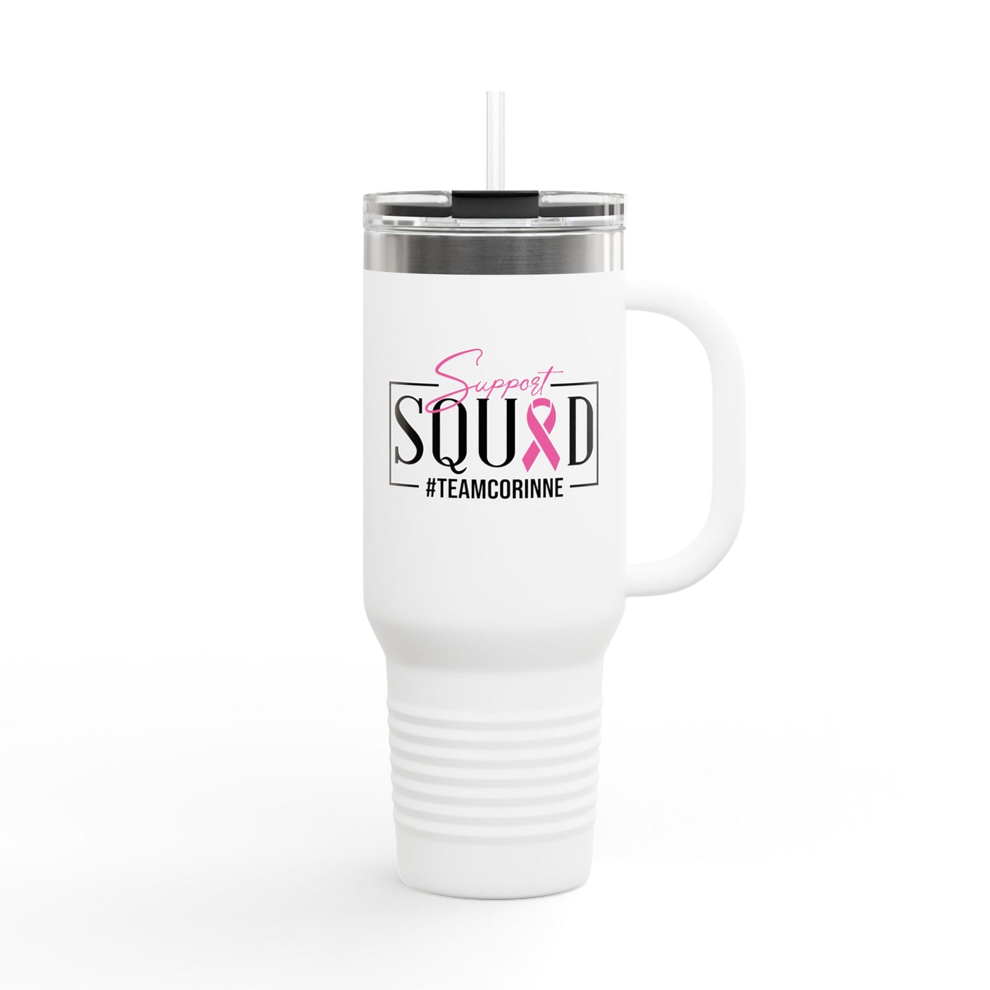 Support Squad Insulated Travel Mug - #TeamCorinne