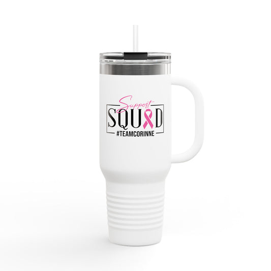 Support Squad Insulated Travel Mug - #TeamCorinne