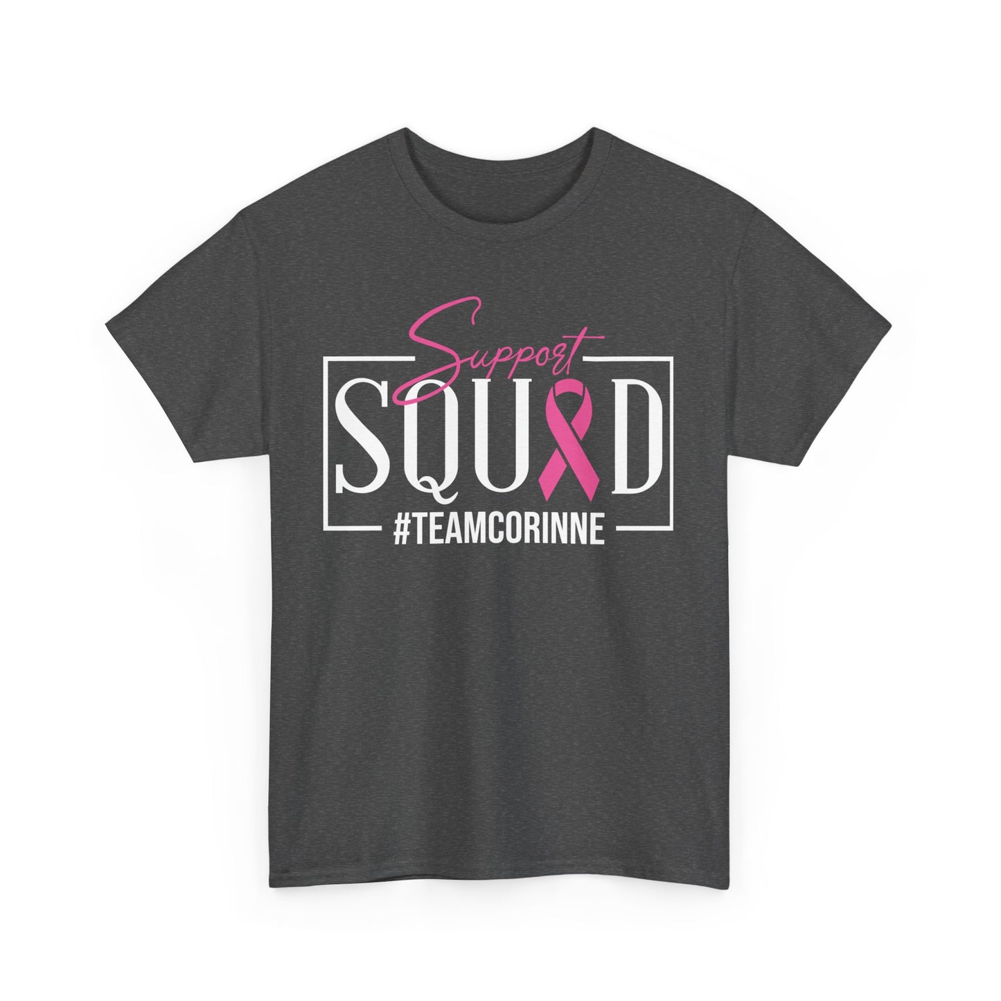 Support Squad Unisex T-Shirt, Breast Cancer Awareness Tee, Gift for Her, Casual Tee, Pink Ribbon Shirt