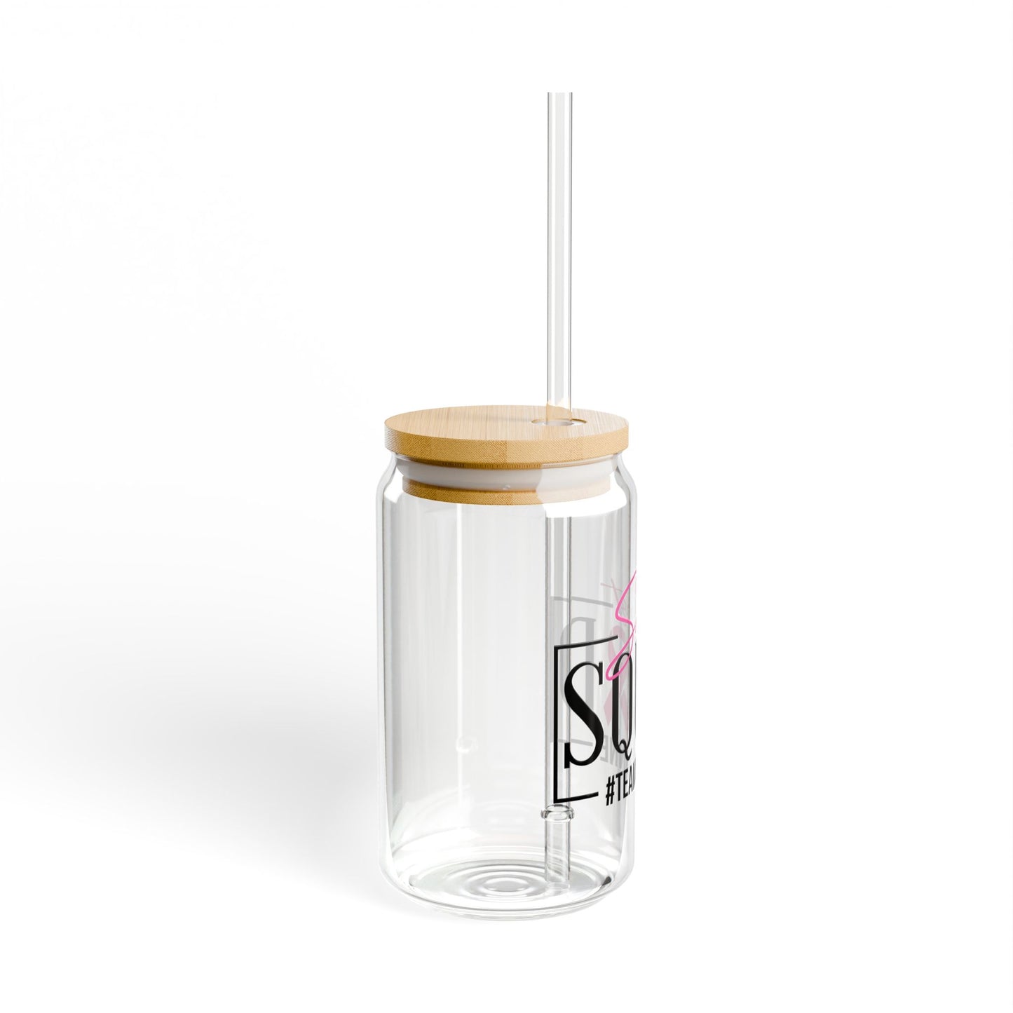 Support Squad 16oz Sipper Glass - #TeamCorinne
