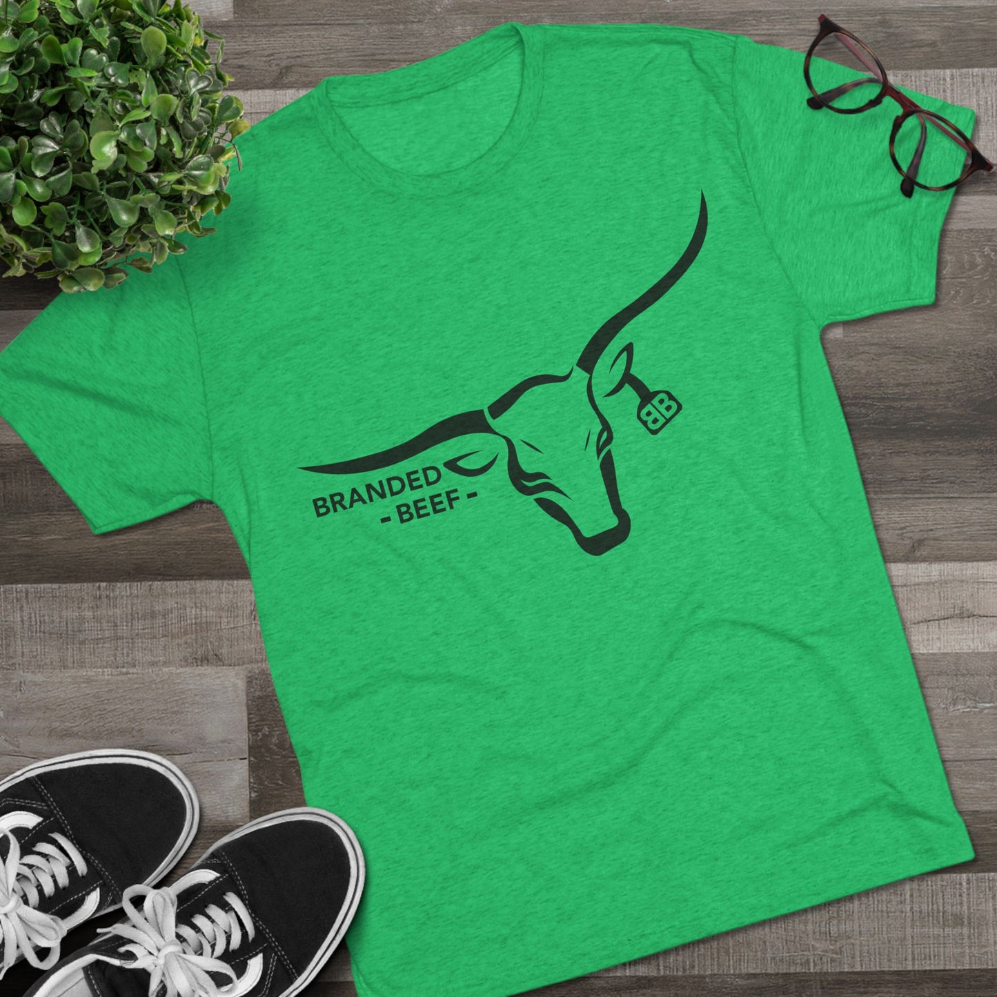 Branded Beef Unisex Tri-Blend Crew Tee